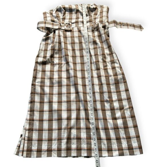 Maeve Anthropologie Belted Square-Neck Plaid Dress - Picture 10 of 14